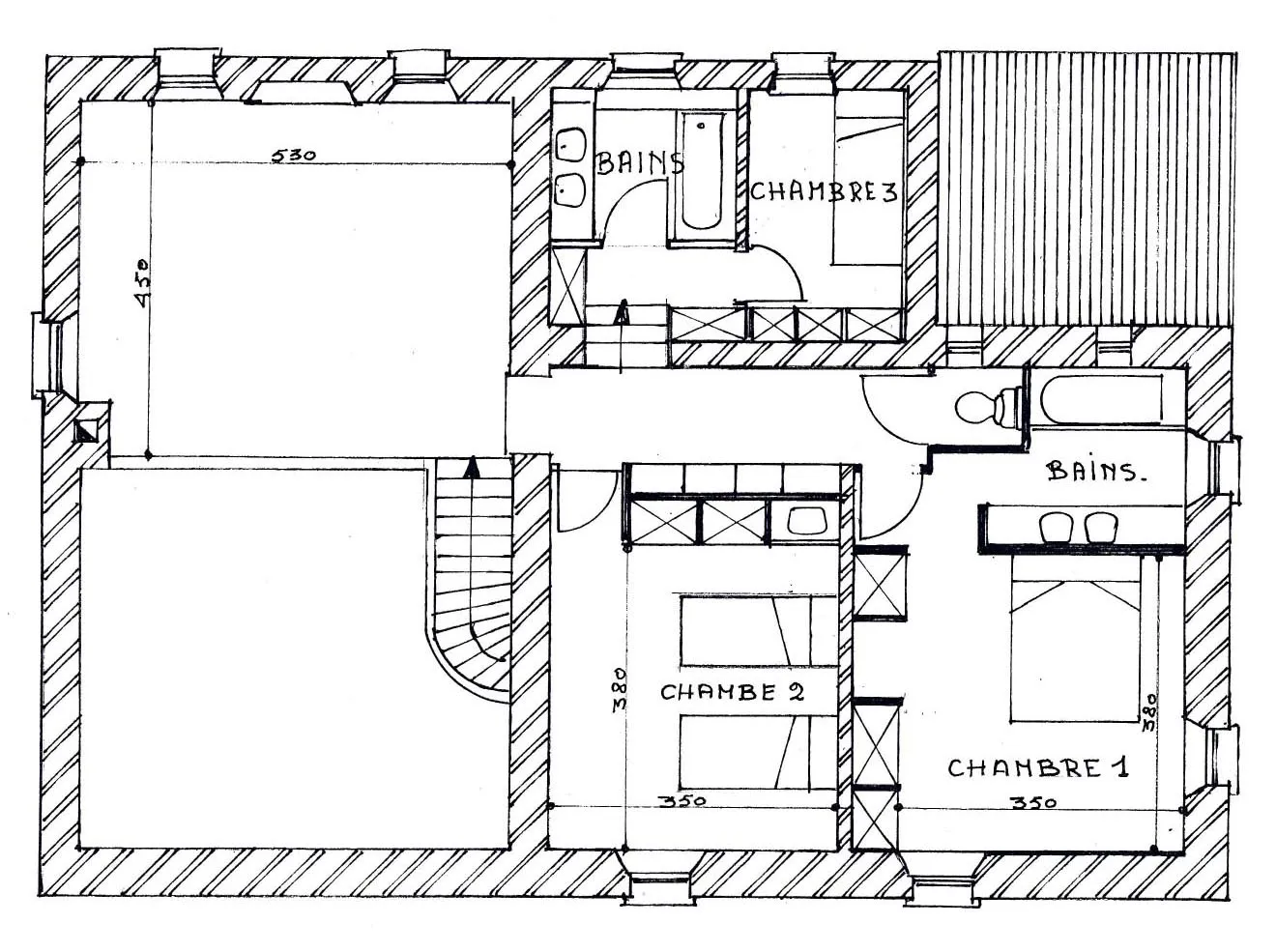 Le Tilleul - Plan de l'étage